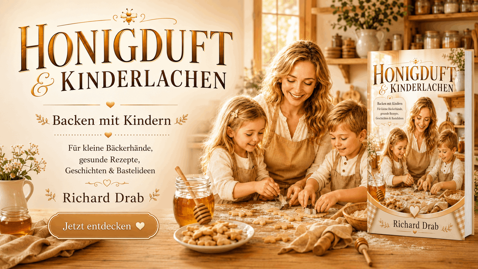 HONIGDUFT UND KINDERLACHEN BACKEN MIT KINDER